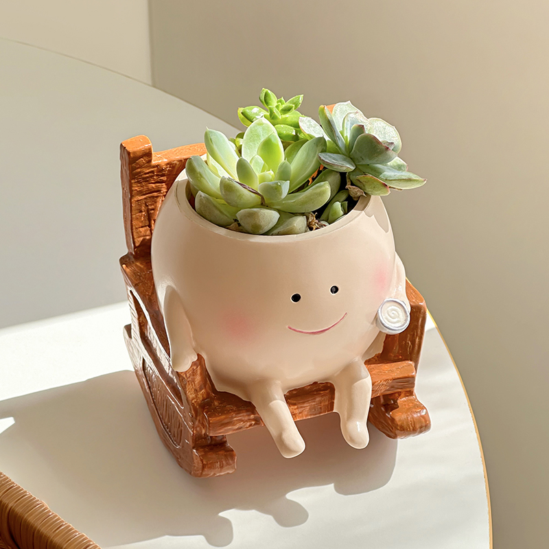 Gardening Tools Cute - 세련되고 귀여운 만화 유령 모양 레진