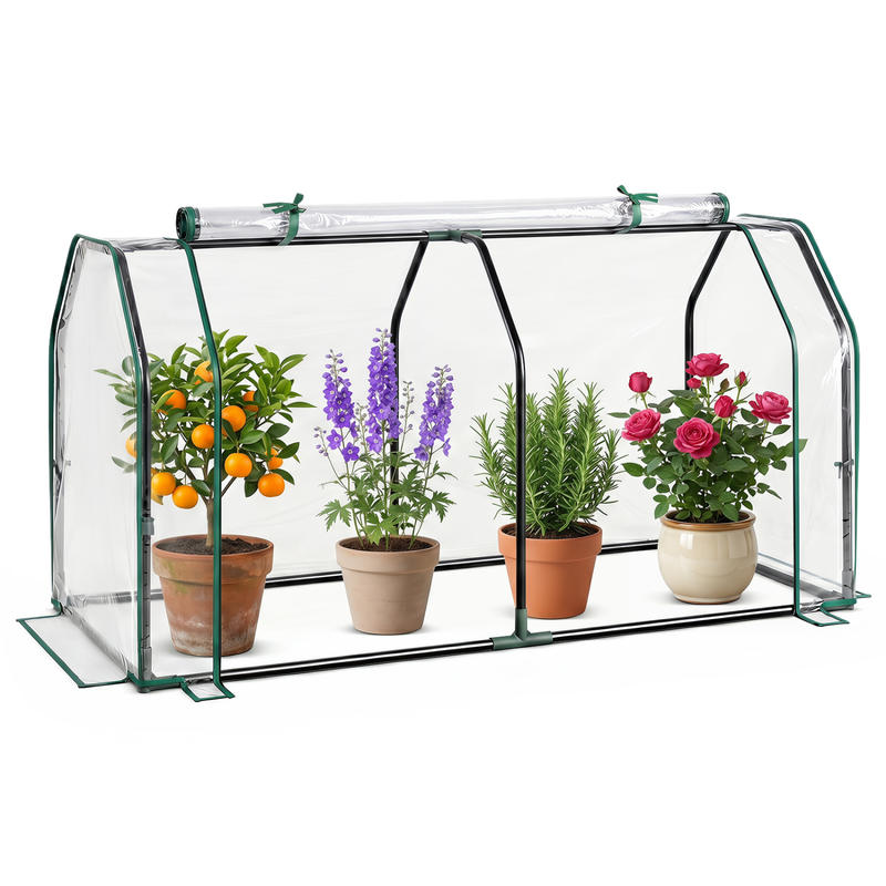 Greenhouse Mini Indoor - 휴대용 미니 온실, 지퍼형 문, PE