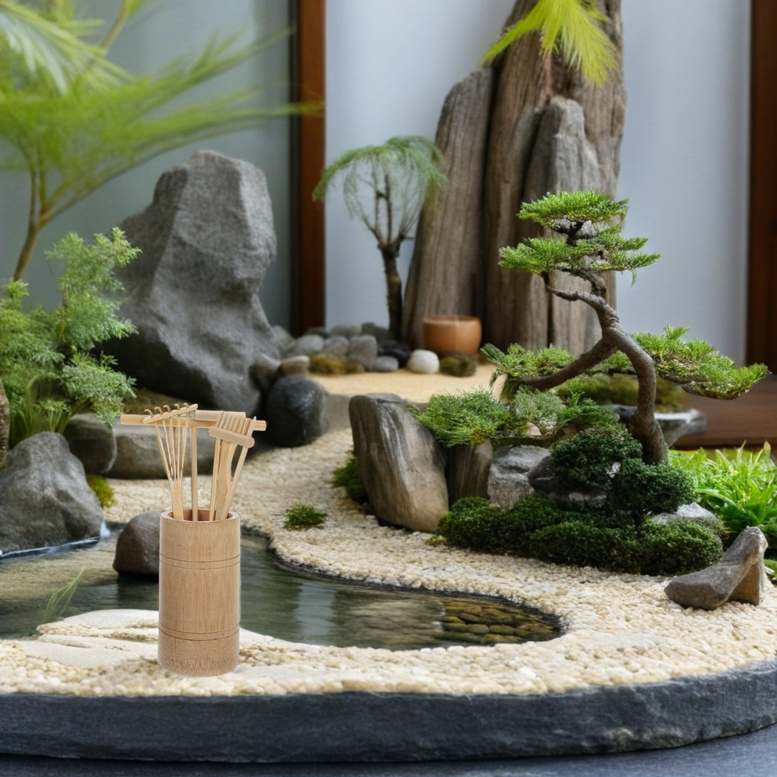 Gardening Tools And Accessories - 1세트 젠 샌드 가든 레이크 키트