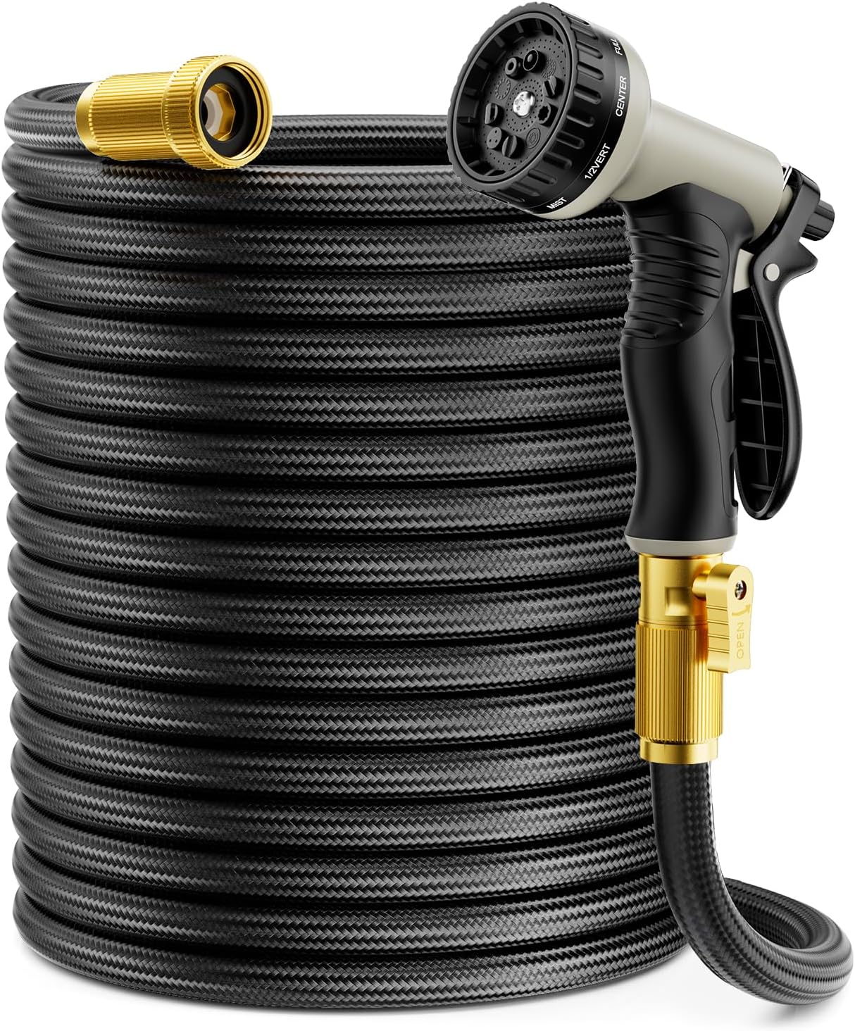 Garden Hose Nozzle - 정원용 호스 100피트 비확장형, 유연한 물