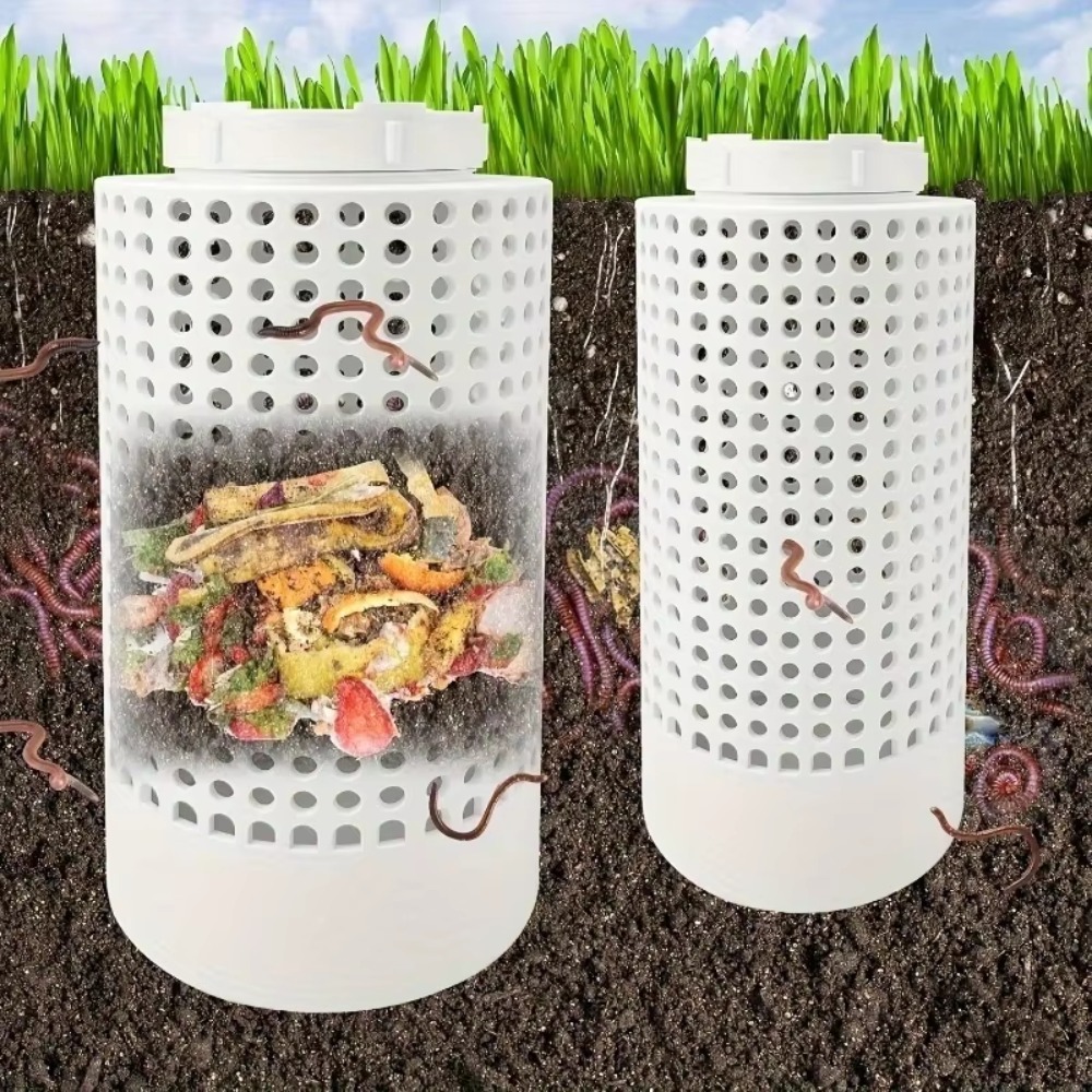 Compost Bin - 1개 공간 절약형 PVC 지렁이 퇴비통