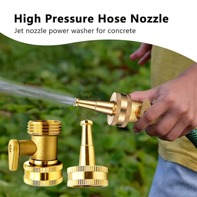 2개/세트 황동 정원 호스 노즐-내구성 있는 금속 잔디 - Garden Hose Nozzle 리뷰 및 가격