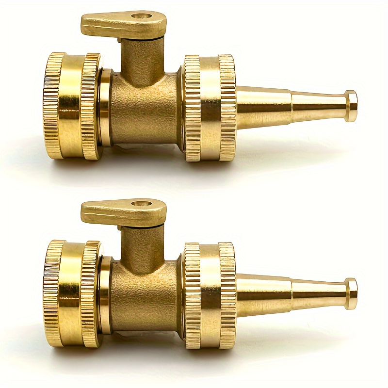 2개/세트 황동 정원 호스 노즐-내구성 있는 금속 잔디 - Garden Hose Nozzle 리뷰 및 가격