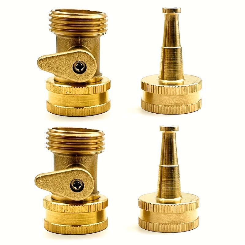 2개/세트 황동 정원 호스 노즐-내구성 있는 금속 잔디 - Garden Hose Nozzle 리뷰 및 가격
