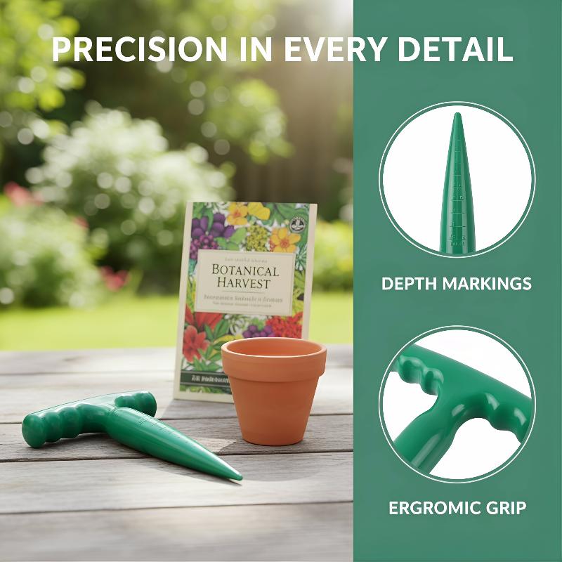 1PC 휴대용 정원 홀 펀처 정확한 심기 및 씨앗 파내 - Gardening Tools Uses 리뷰 및 가격