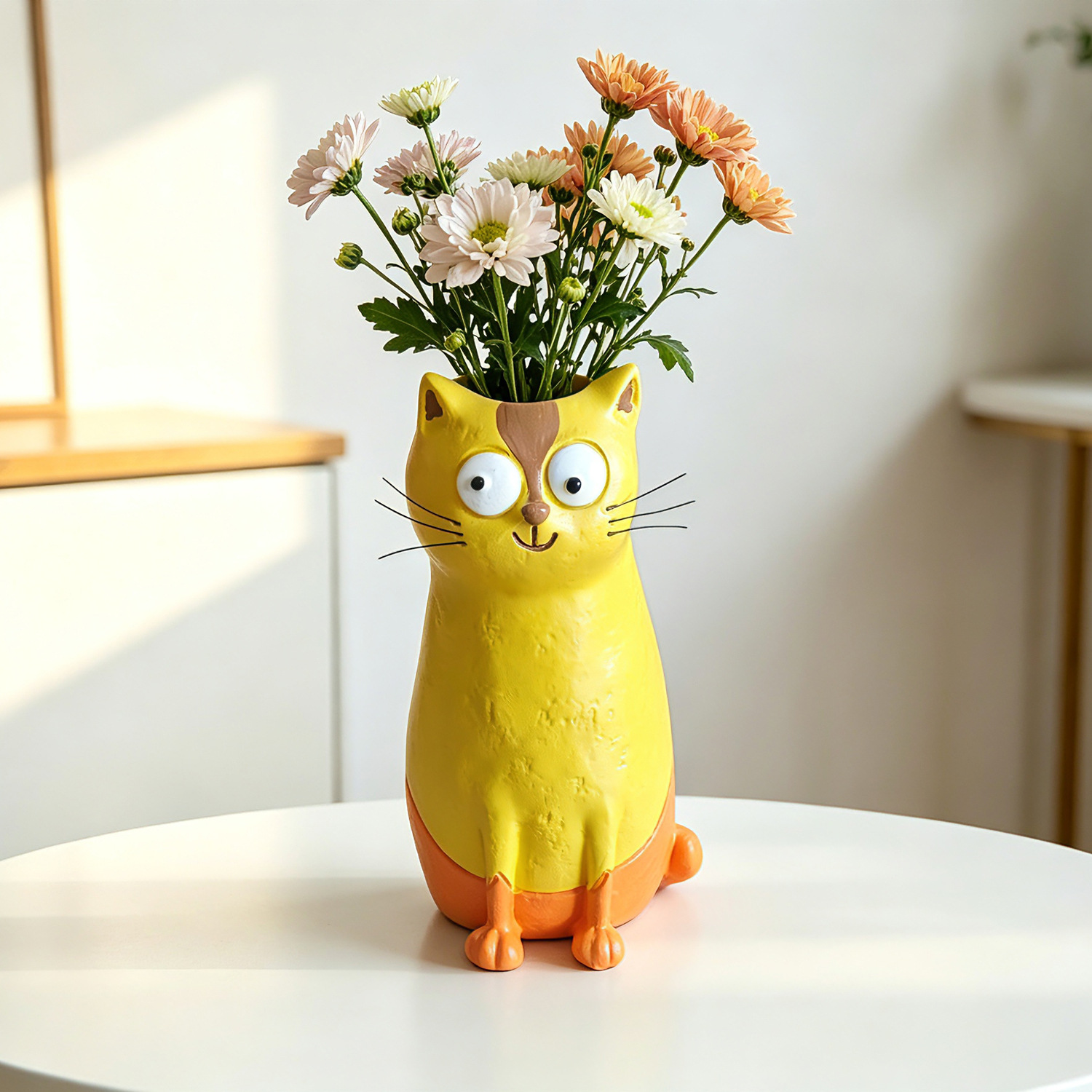창의적인 레진 고양이 화병, 독특한 동물 피규어, 귀여 - Gardening Tools Cute 리뷰 및 가격