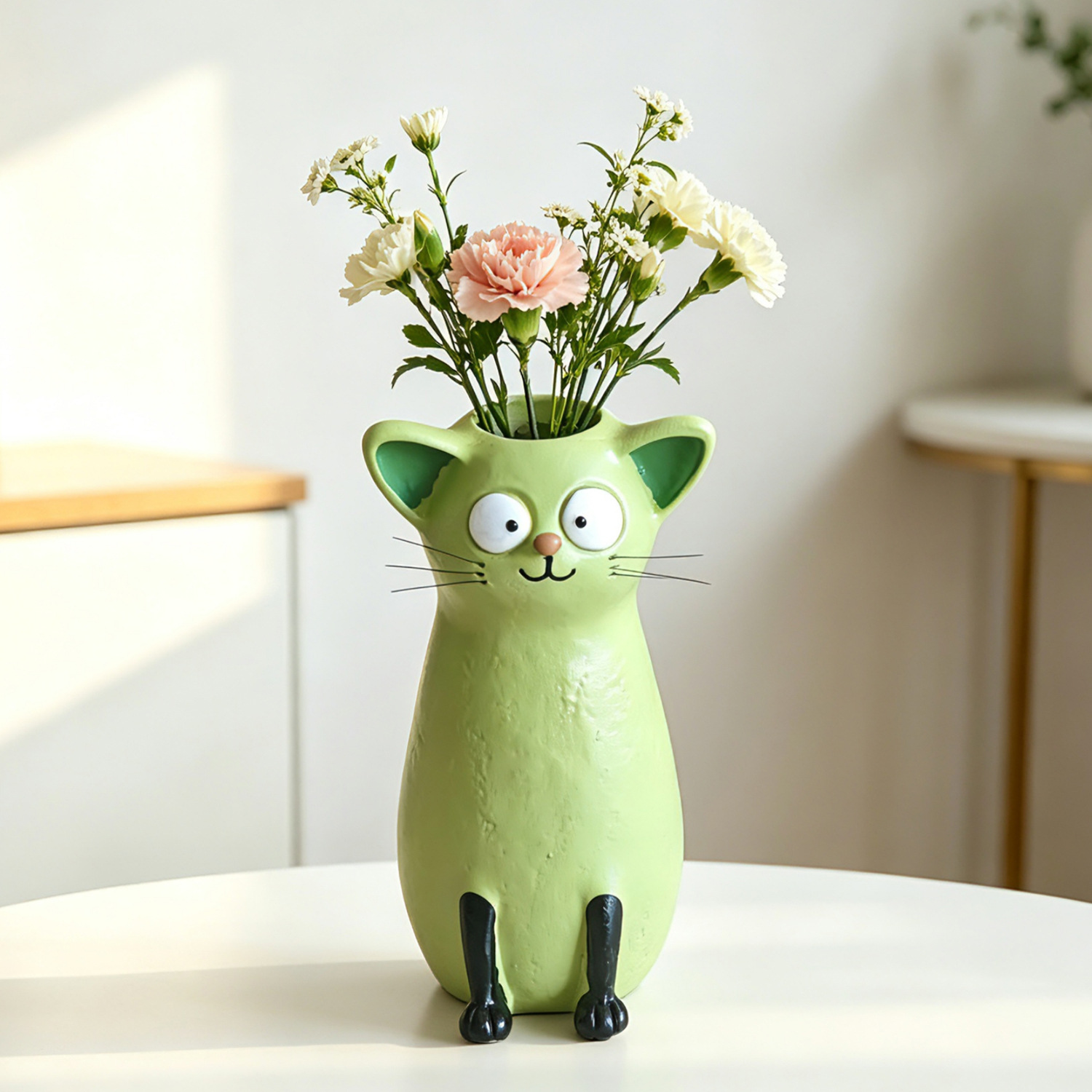 창의적인 레진 고양이 화병, 독특한 동물 피규어, 귀여 - Gardening Tools Cute 리뷰 및 가격