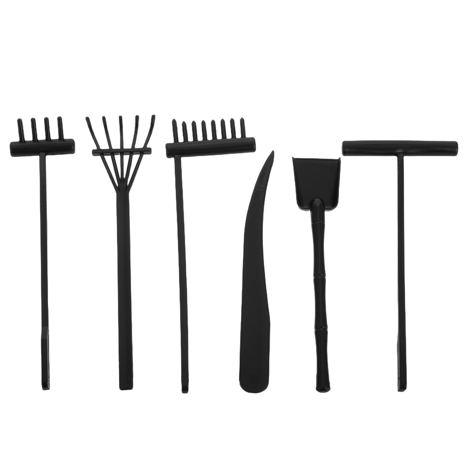 6개 미니 젠 가든 모래 정리 도구 플라스틱 모래 다듬 - Gardening Tools And Accessories 리뷰 및 가격