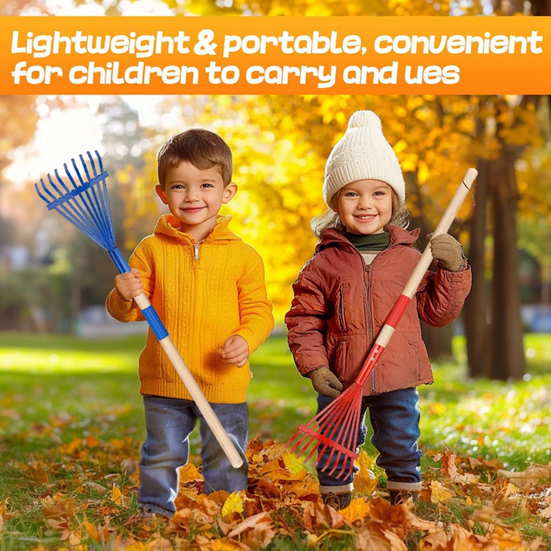 단단한 나무 손잡이가 있는 어린이용 갈퀴와 귀여운 어린 - Gardening Tools For 3 Year Old 리뷰 및 가격