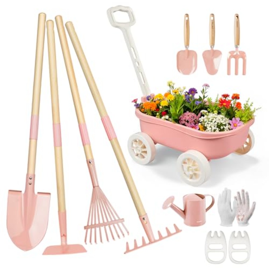 손수레가 포함된 정원 가꾸기 세트, 11피스 야외 마당 - Gardening Tools Japan 리뷰 및 가격