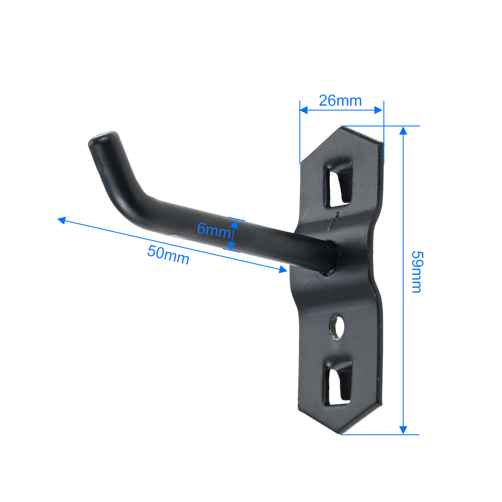 10개/세트 50mm 블랙홀 보드 훅 스틸 주방/정원/ - Gardening Tools Wholesale 리뷰 및 가격