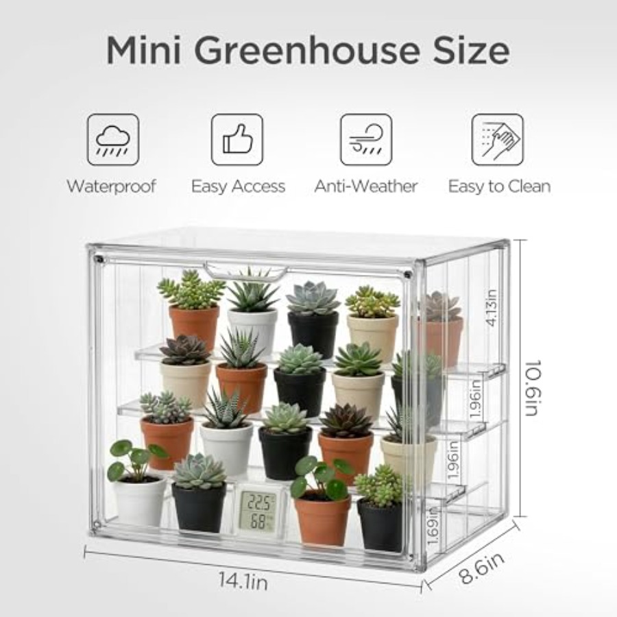 실내 탁상용 미니 온실, 작은 식물 묘목장용, 투명 플 - Greenhouse Mini Indoor 리뷰 및 가격