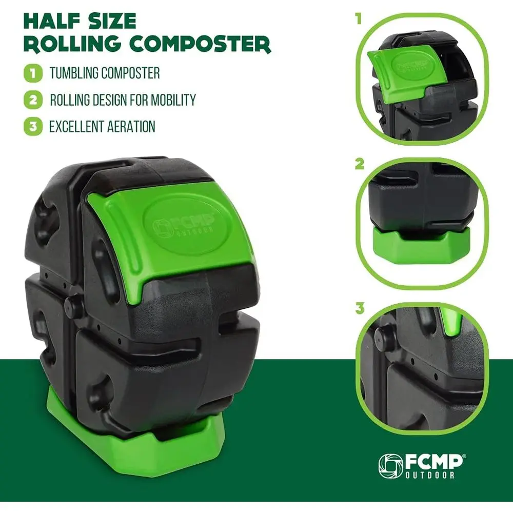 야외용 단일 챔버 회전식 정원 퇴비통 - 19갤런 검정 - Compost Bin 리뷰 및 가격