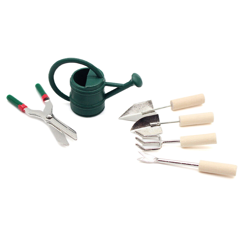 1/12 인형집 시뮬레이션 물뿌리개 삽 가위 세트 인형 - Gardening Tools Wholesale 리뷰 및 가격
