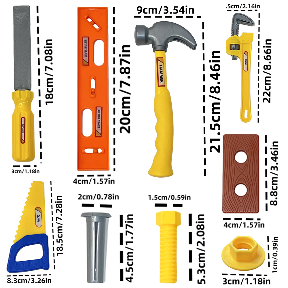 플라스틱 시뮬레이션 유지 보수 도구 건설 장난감 세트  - Gardening Tools For 3 Year Old 리뷰 및 가격