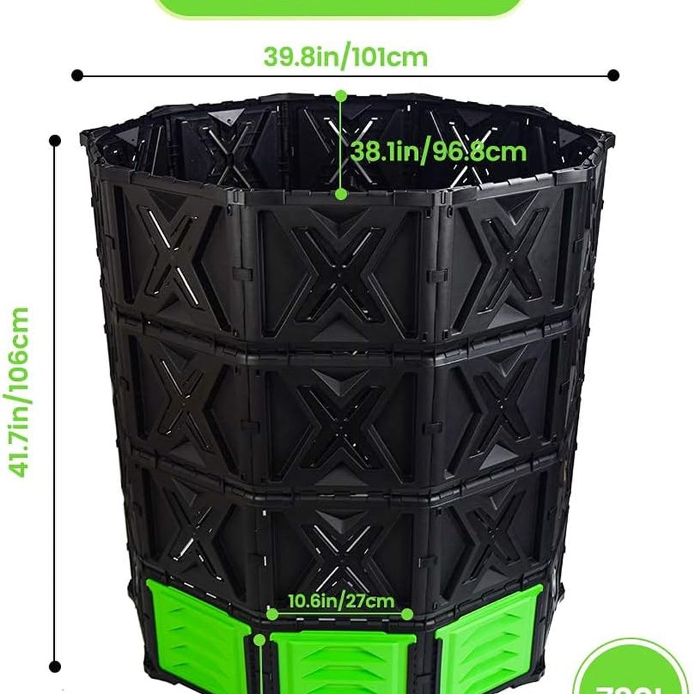 XXL 대형 퇴비통 야외용- 720L /190 갤런-쉬 - Compost Bin 리뷰 및 가격