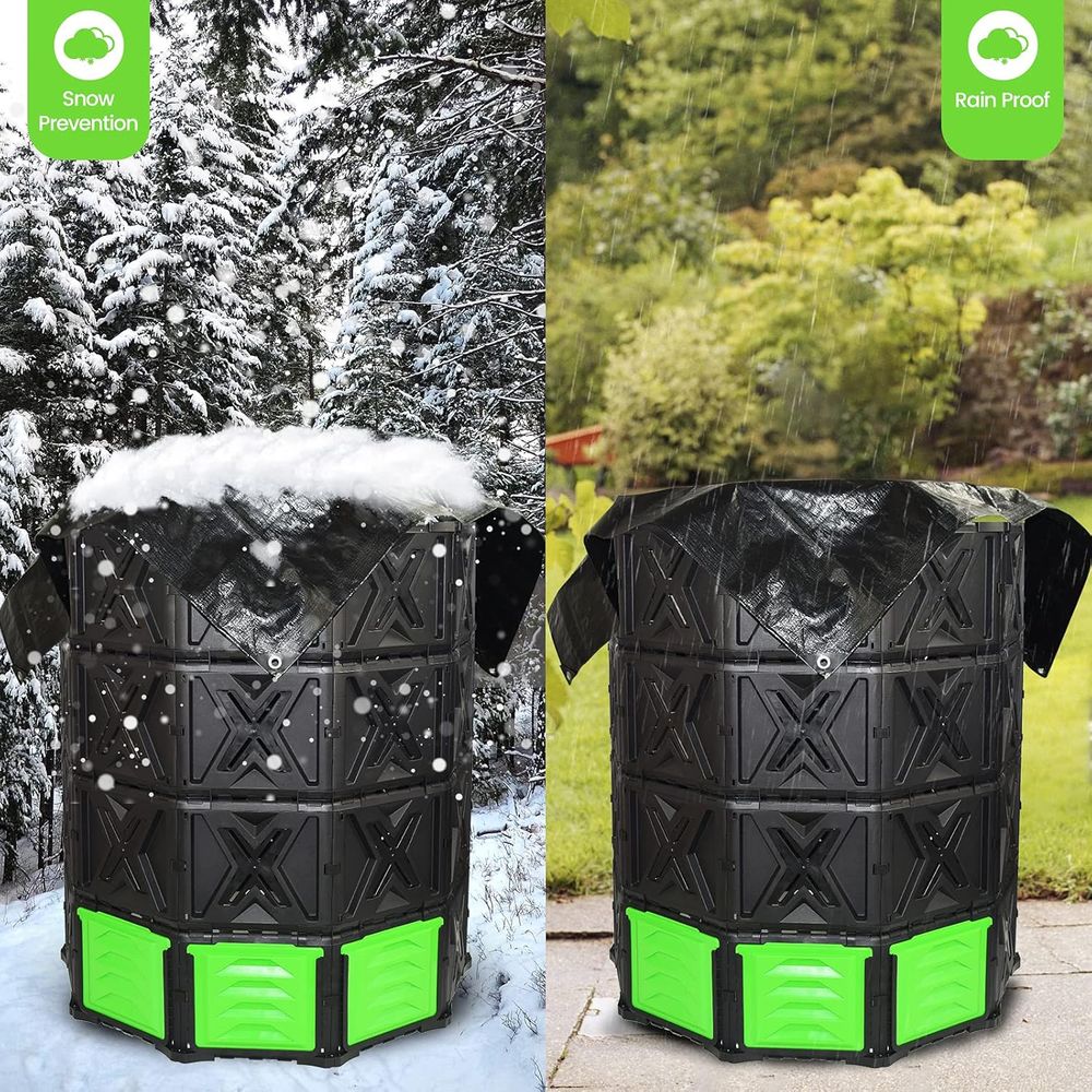XXL 대형 퇴비통 야외용- 720L /190 갤런-쉬 - Compost Bin 리뷰 및 가격