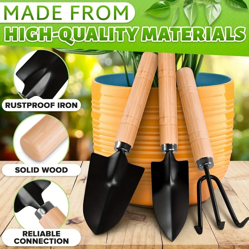 3PC/1Set 미니 원예 도구 세트 손잡이가 있는 휴 - Gardening Tools Wholesale 리뷰 및 가격