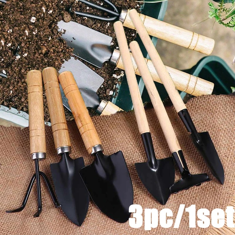 3PC/1Set 미니 원예 도구 세트 손잡이가 있는 휴 - Gardening Tools Wholesale 리뷰 및 가격
