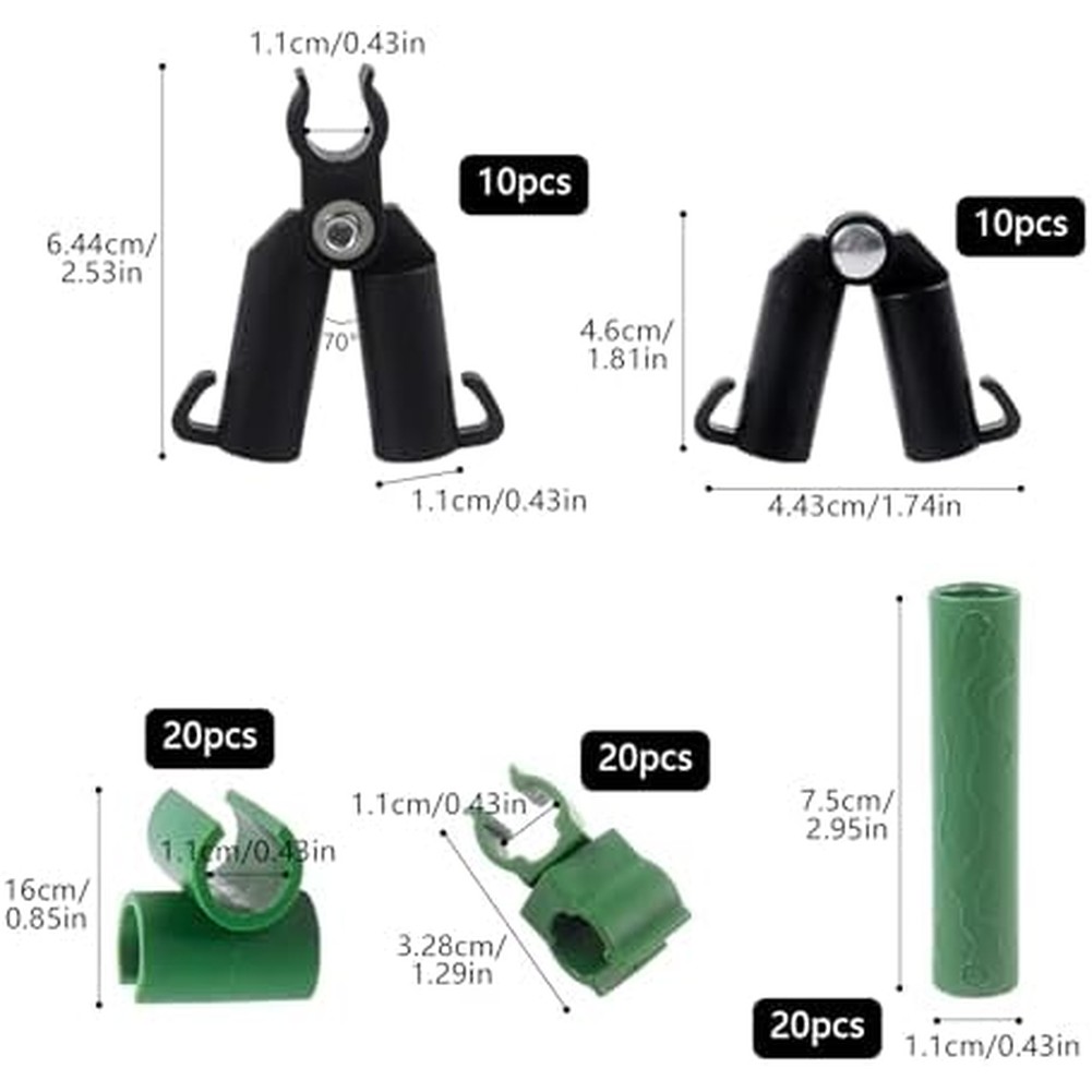 80개 11mm 정원 트렐리스 연결 클립 조절 가능한  - Gardening Tools And Accessories 리뷰 및 가격